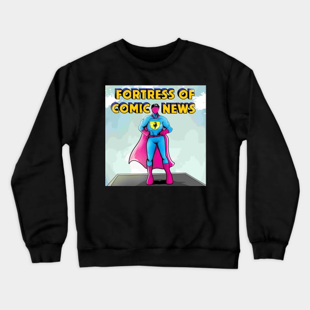 Fortress of Comics News Superhero Crewneck Sweatshirt by Fortress Comics